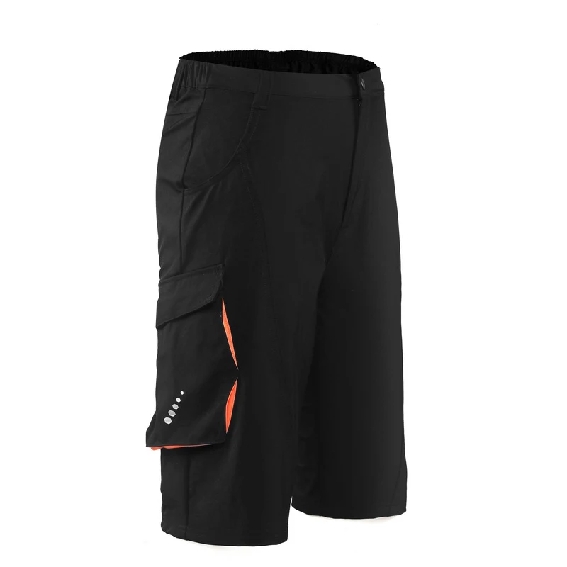 Jackcome мужские велосипедные шорты для горного велосипеда, дышащие свободные шорты для спорта на открытом воздухе, бега, езды на велосипеде - Цвет: CS82-Black Orange