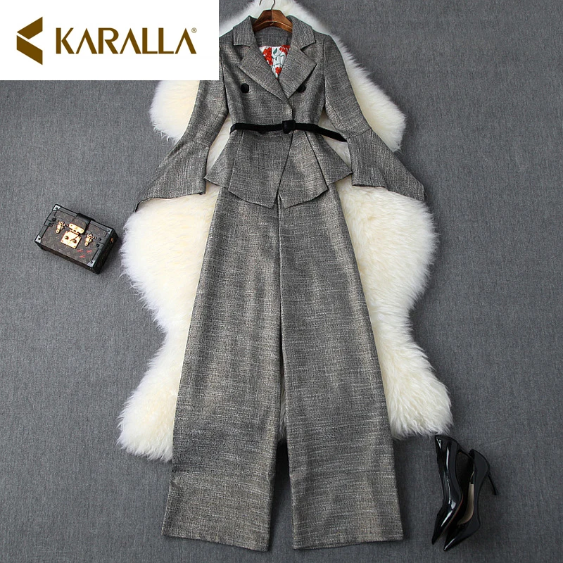 2019 Осенняя мода новая Корейская винтажная нестандартная куртка с расклешенными