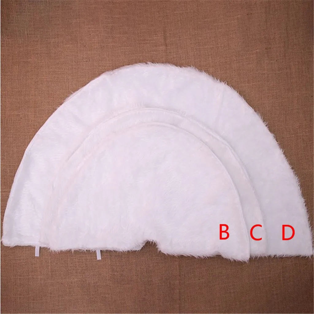 1 шт. белые плюшевые юбки для рождественской елки меховой ковер Рождественское