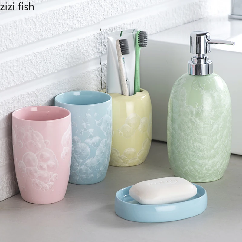 Набор для мытья дома и ванной керамическая чашка полоскания рта аксессуары