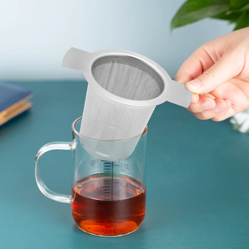 Layer Mesh Tea Infuser Reusable Coffee Filter - Fits Standard Cups Mugs Teapots Perfect Stainless Steel for Brewing St | Дом и сад