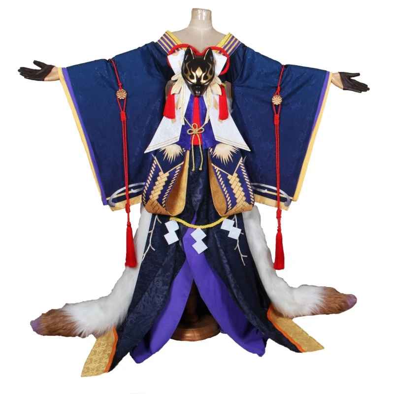 Игра Onmyoji Косплей SSR Tamamo no Mae Skin Костюм Аниме Хэллоуин Униформа H | Тематическая