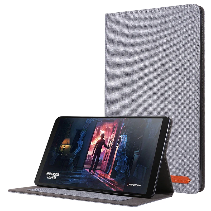 

Чехол-книжка из ткани и кожи ТПУ с отделением для карт для планшета Samsung Galaxy Tab A 10,1, 2019 детской модели, T510, T515 + стилус