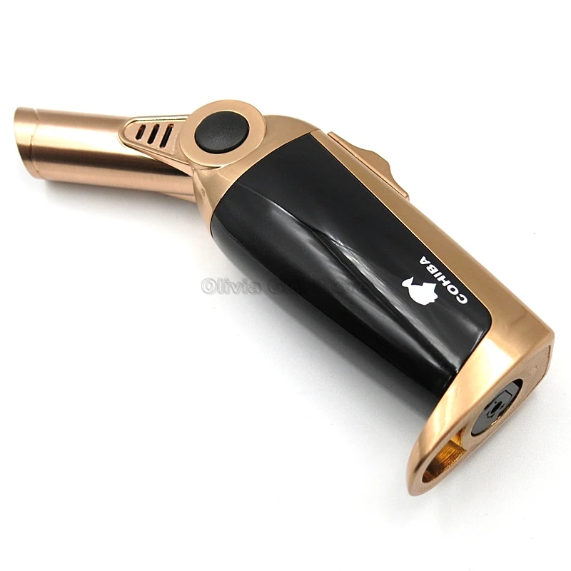 COHIBA вращающаяся струйная насадка Зажигалка для сигар стол 1 фонарь струйное