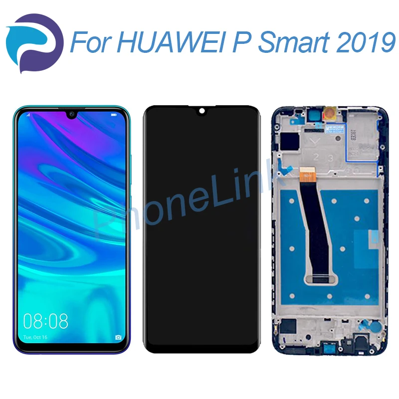 Сенсорный ЖК экран P smart 2019 2340*1080 дигитайзер сменный дисплей в сборе POT