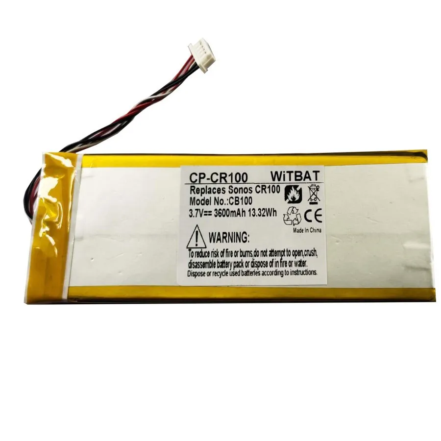 

Аккумулятор ZHUJI 3600 мАч для Sonos CR100,CB100