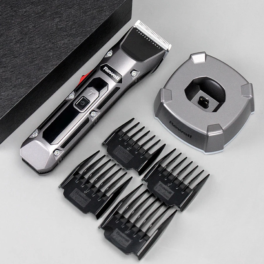 Профессиональная электрическая машинка для стрижки волос с ЖК дисплеем