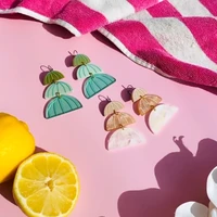 lost lady new fashion beach umbrella earrings personality trend lady acrylic earrings jewelry wholesale direct sales