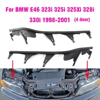 Car Front Upper Headlight Cover Strip Set Trims Headlight Sealing Strip Gasket For BMW E46 4 Door 323i 325i  328i 330i 1998-2001