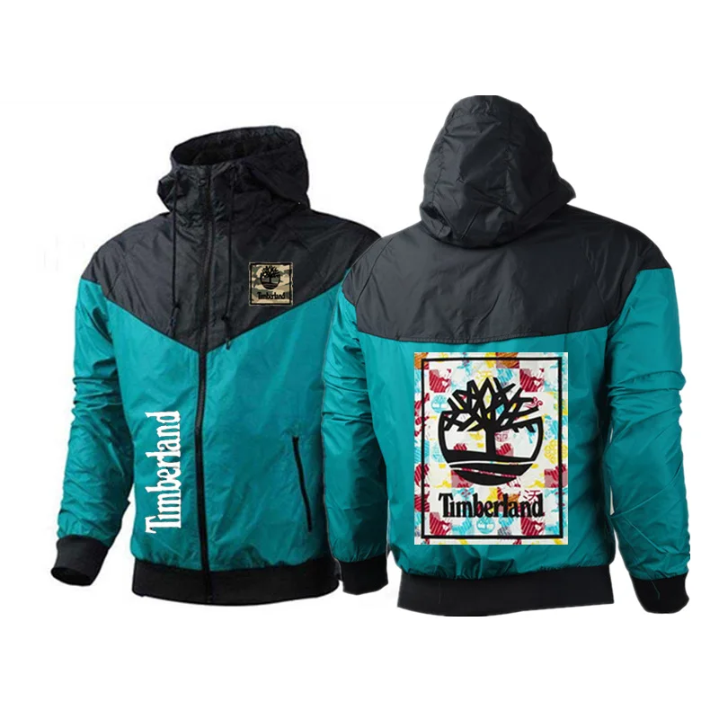 

2021 new spring and autumn custom high street zipper jacket printed sports jacket male Harajuku windbreaker jacket