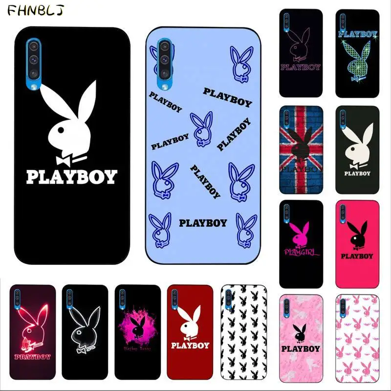 FHNBLJ Play boy TPU черный чехол для телефона Корпус Samsung A10 20s 71 51 10 s 20 30 40 50 70 A30s