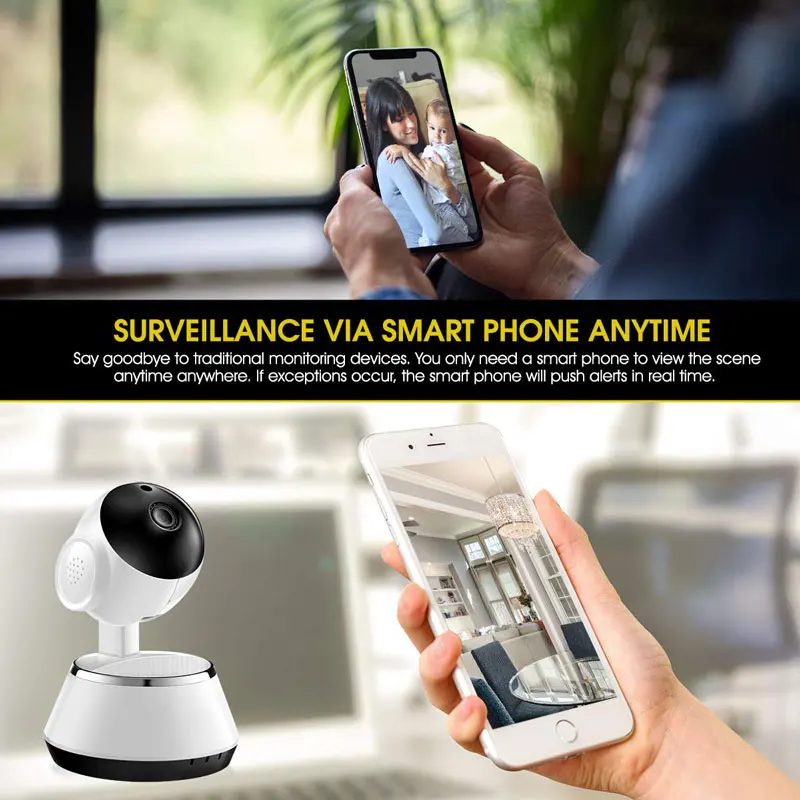 JOYZON Видеоняни и радионяни 1080P экшн-камера с Wi-Fi IP Камера ночного видения