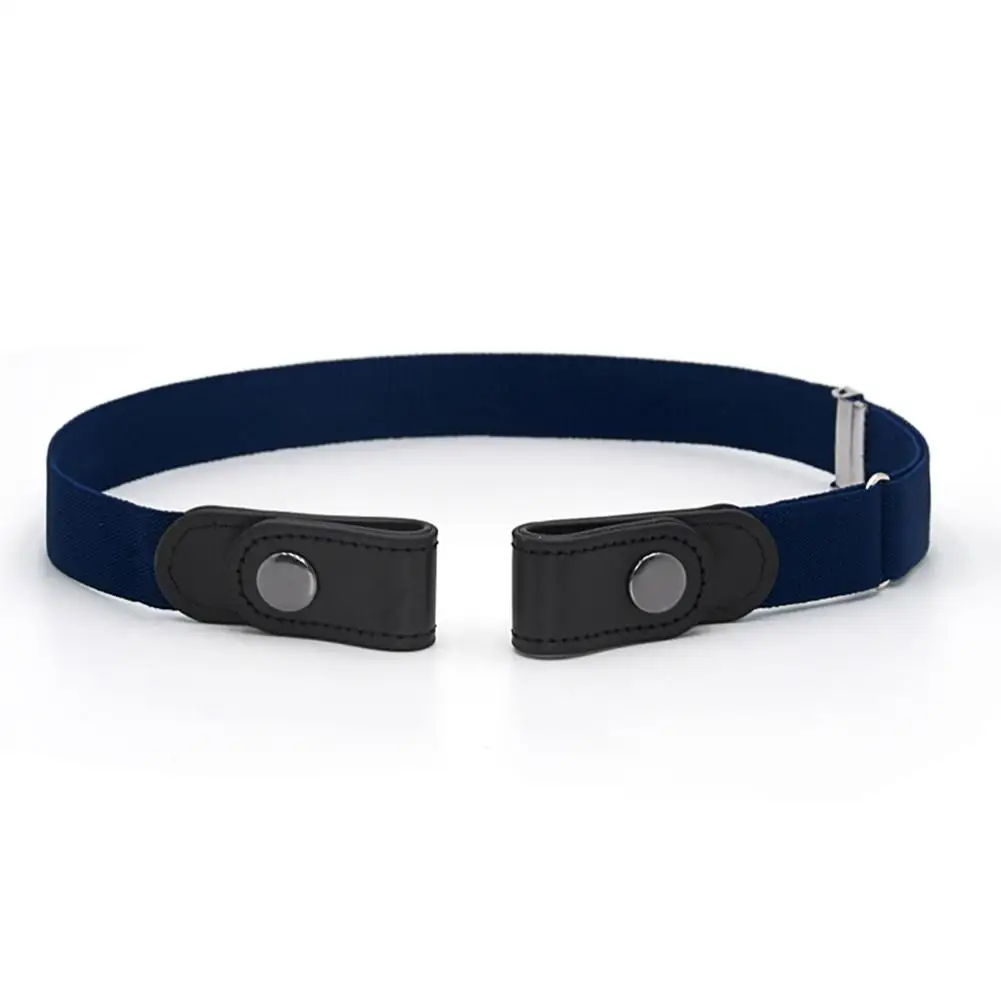

Women Men All-match Buckle Free Elastic Waistband Waist Belt for Jeans Pants