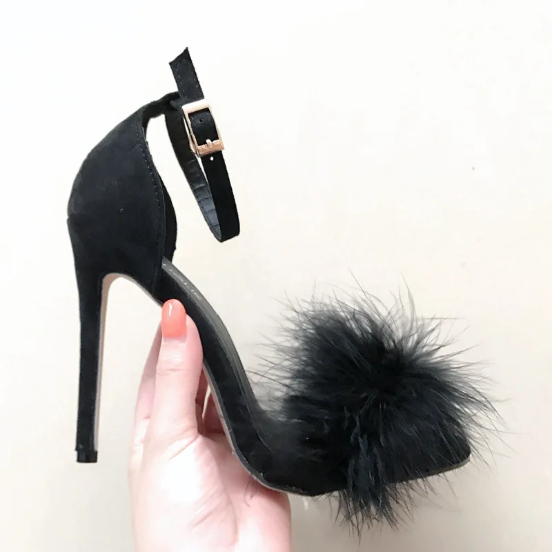 

women's shoes fish mouth high heel sandals 43 large shoes