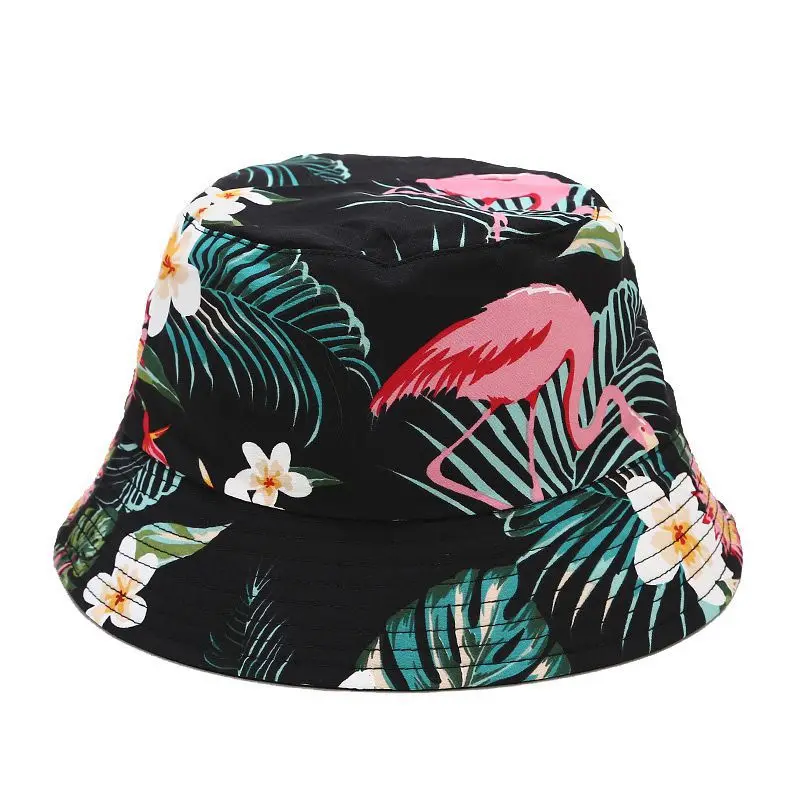 

2020 Cotton print Bucket Hat Fisherman Hat outdoor travel hat Sun Cap Hats for men and Women 180