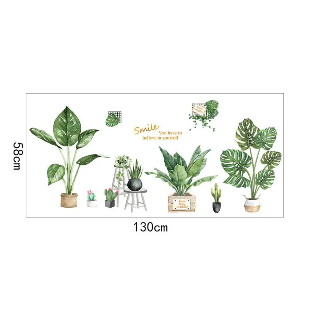 Настенная Наклейка на дверь сделай сам пляжные тропические Пальмовые Листья