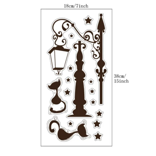 Креативная популярная Античная лампа сделай сам настенная наклейка с