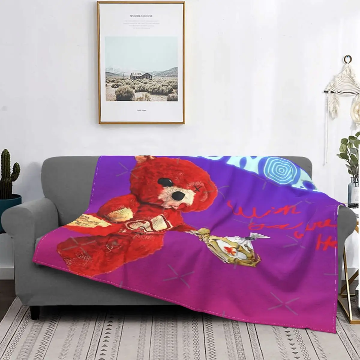 

Manta a cuadros para cama, toalla de lino, manta de pшар, gira World 2