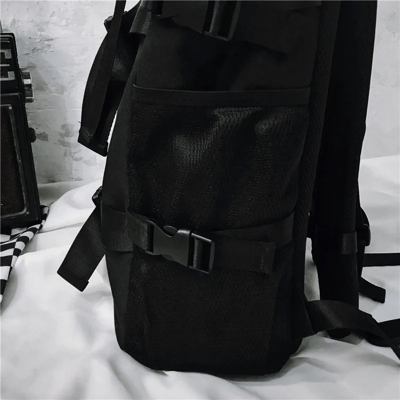Водонепроницаемый рюкзак для мужчин и женщин черный многофункциональный