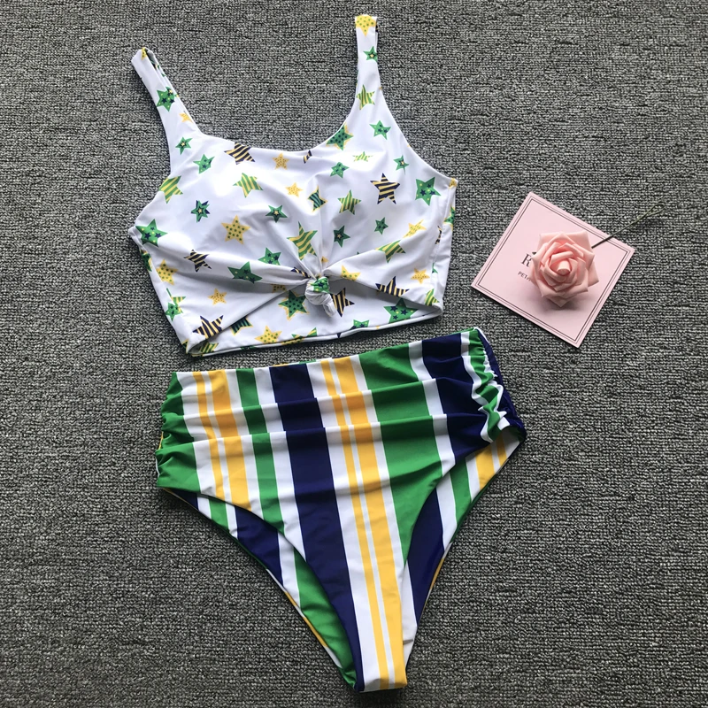 Сексуальное бикини с высокой талией 2021 Бразильские Купальники женский купальник