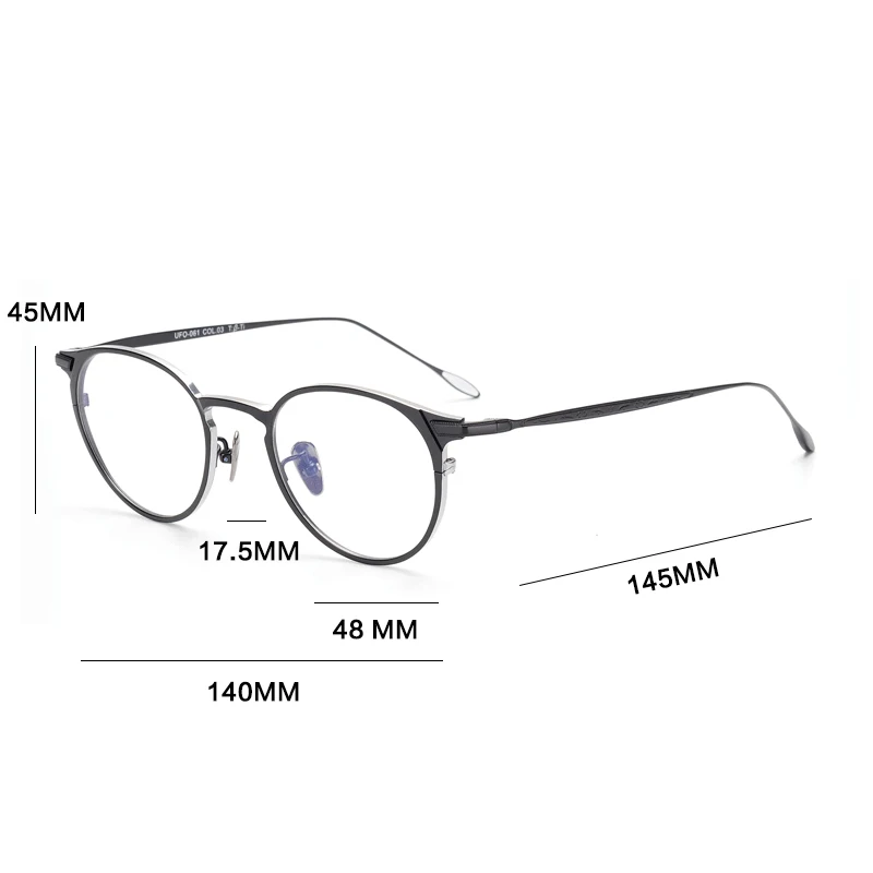 

Vintage Men Pure Titanium Glasses Frame Round Luxury Brand Prescription Myopia Optical Eyewear Women Retro Eyeglasses Frame