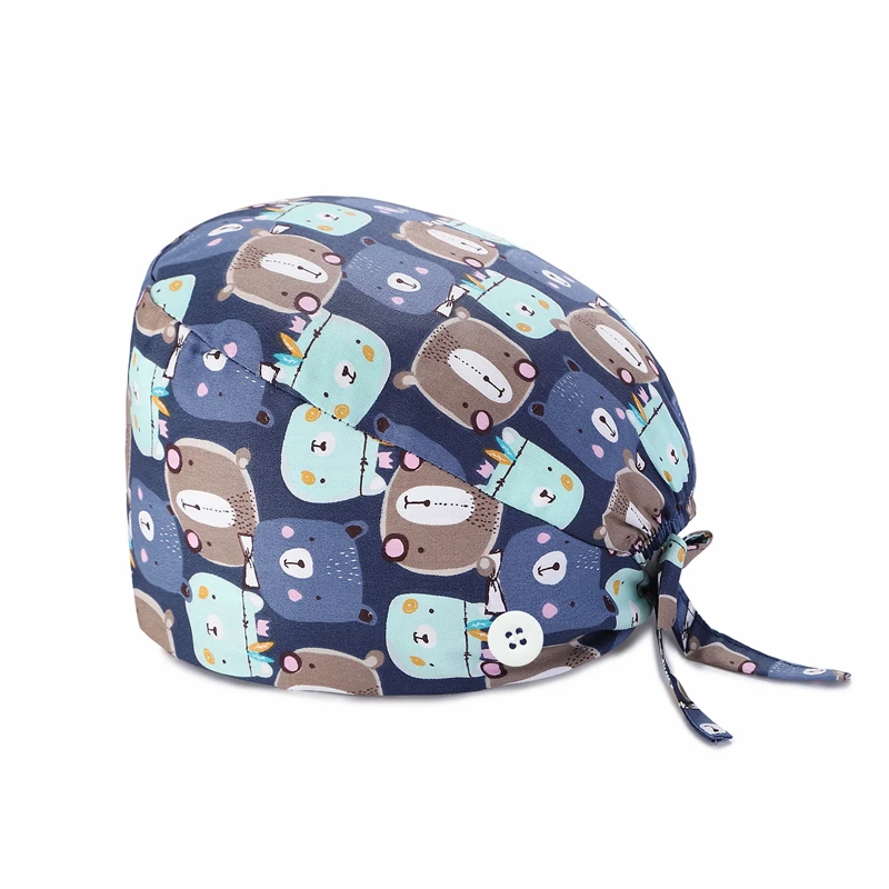 Скрабы Для женщин шляпа с полукруглой головкой кепки медсестры медицинские