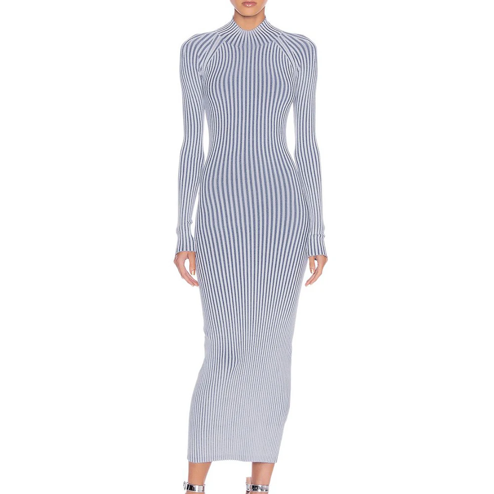 Женское Бандажное платье Ocstrade длинное облегающее Платье макси с открытой спиной