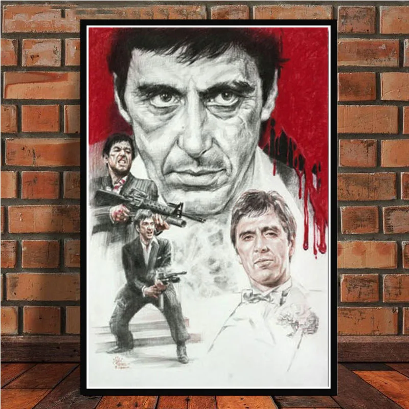 AL PACINO SCARFACE Гангстерский фильм художественный постер Картина Настенная картина
