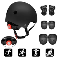 kids 7 in 1 helmet and pads set adjustable kids knee pads elbow pads wrist guards for scooter skateboard roller skating cycling
