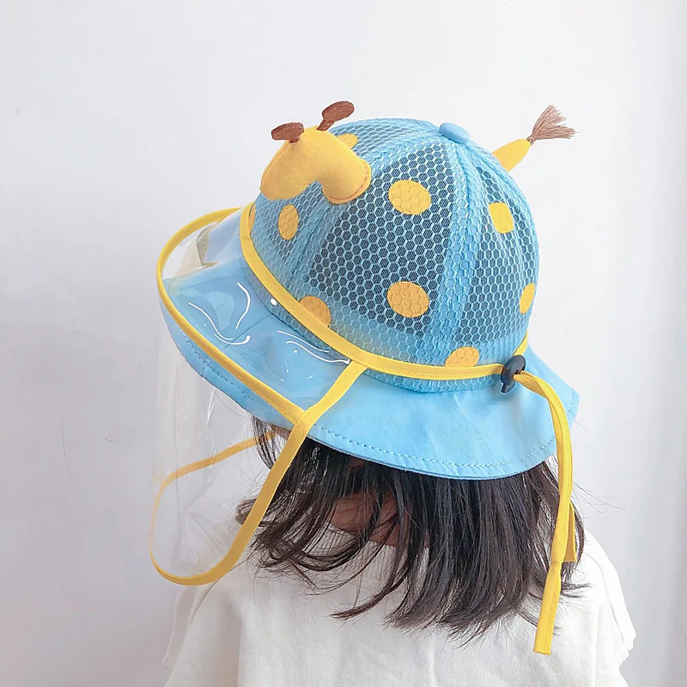 Ребенок мультфильм Жираф съемные защитные Дети анти-УФ козырек щит ведро шляпа