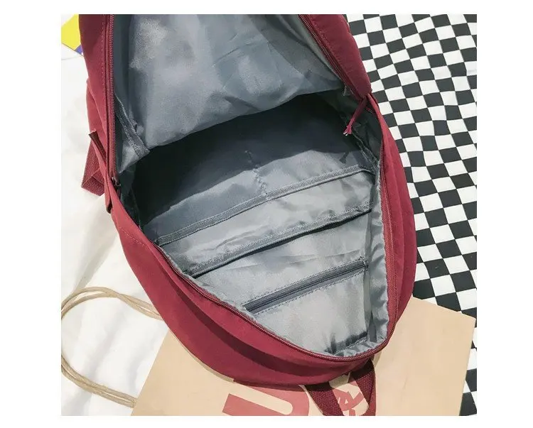 Нейлоновый рюкзак для девочек ученик средней школы молодежный повседневные