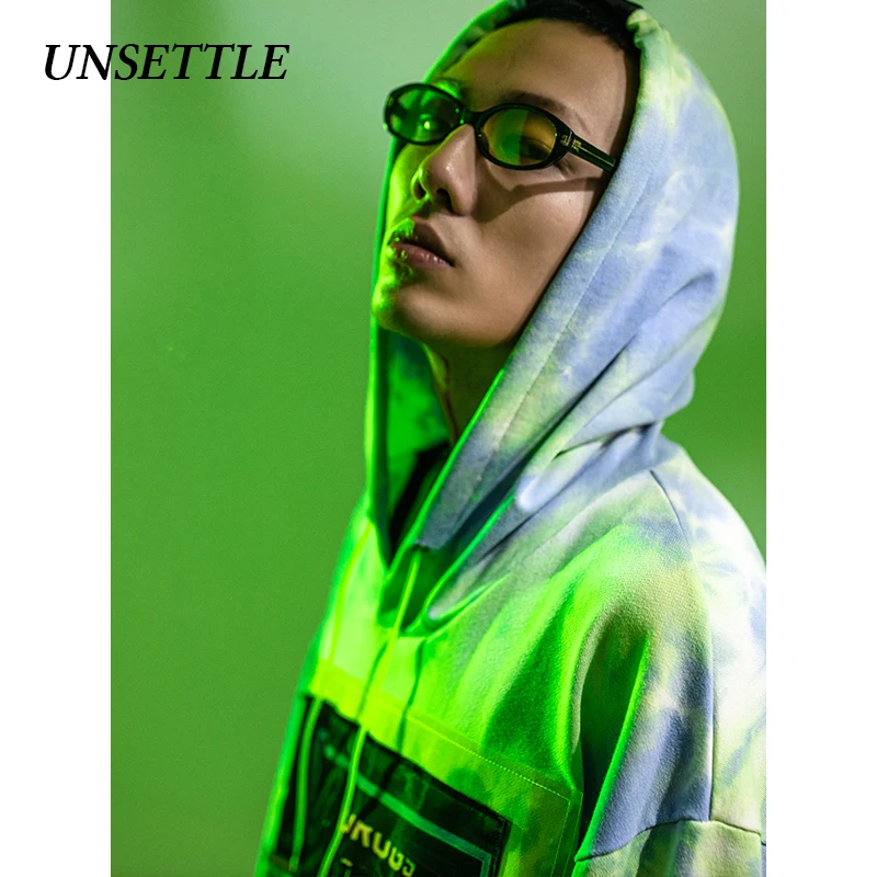 UNSETTLE 2020SS японский стиль хип хоп Толстовка для мужчин и женщин уличная одежда с
