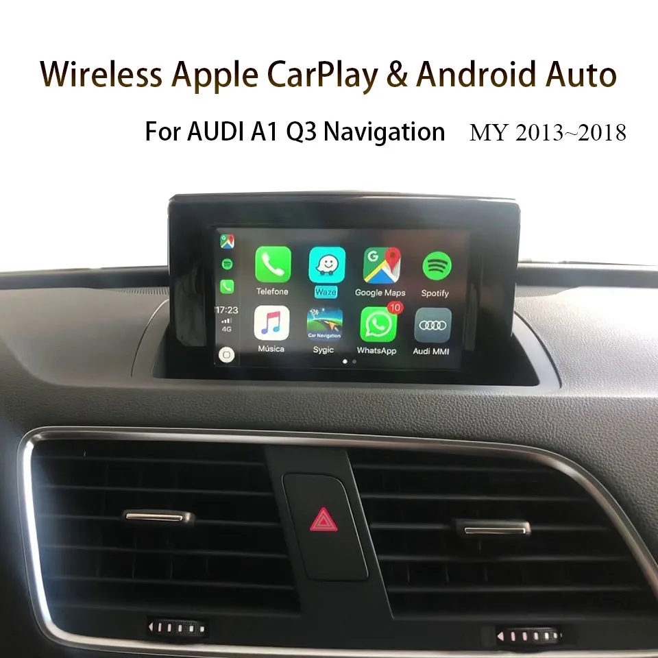 

Wifi беспроводной Apple CarPlay Android автомобильный декодер интерфейс для Audi A1 Q3 RMC MMI Система 2013 2014 2015 2016 2017 2018