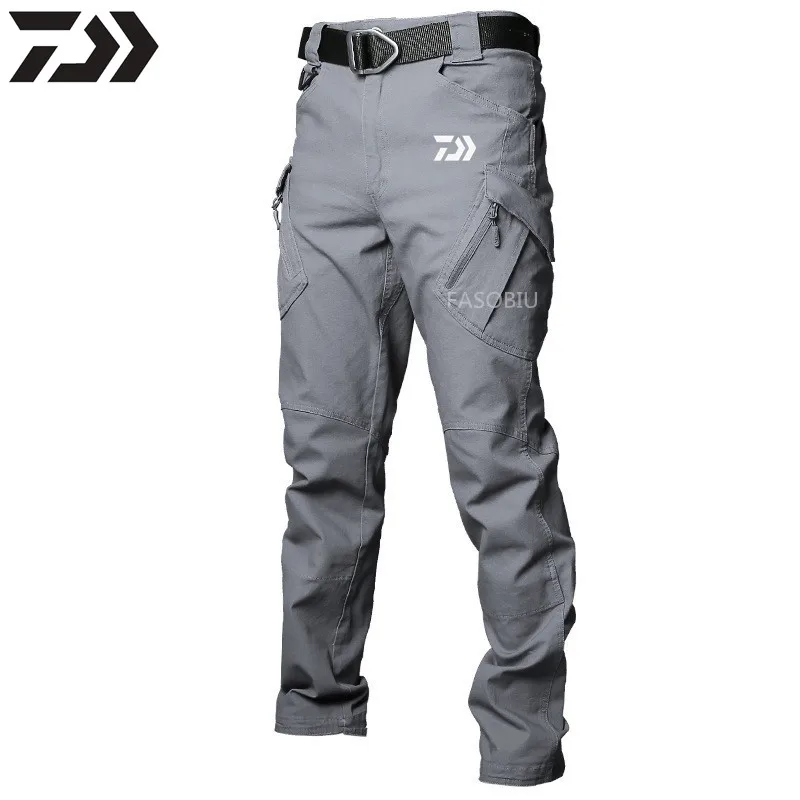 

Одежда Daiwa для рыбалки, хлопковые камуфляжные дышащие мягкие однотонные весенние штаны с карманами Daiwa для активного отдыха, кемпинга, поход...