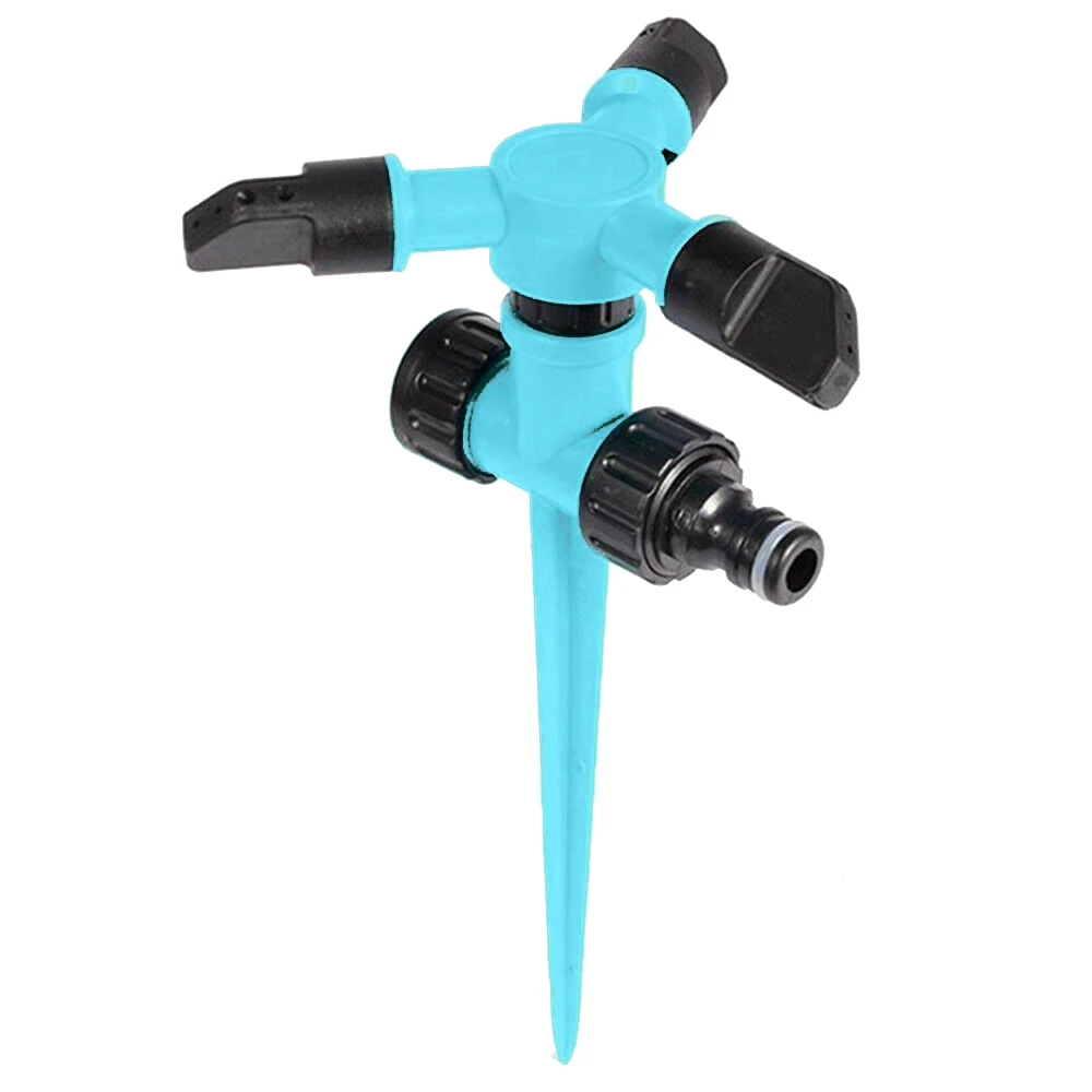 

Automatic Plastic Sprinkler Small Triangle Nozzle Lawn Sprinkler 360 Rotating Garden Water Irrigation Device