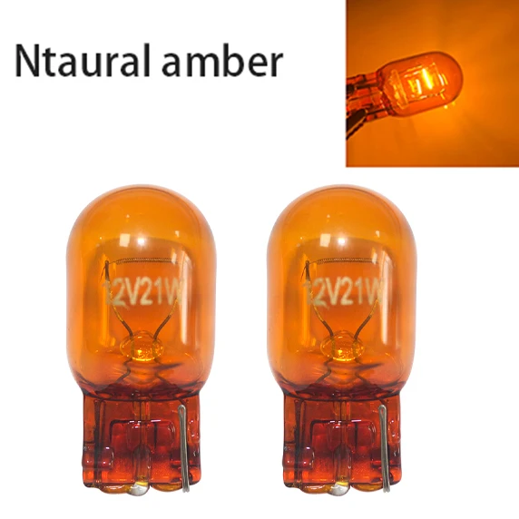 

Комплект Из 2 Галогенных Ламп T20 7443 7440 Для Боковых Фонарей Автомобиля, 12В 16Вт, Теплый Белый Свет, Указатели Поворота