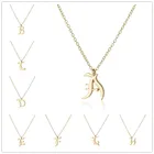 Подарок Cursive 26 английская надпись имя знак Мода lucky подвеска с монограммой ожерелье Алфавит Начальная мать друг семья ювелирные изделия