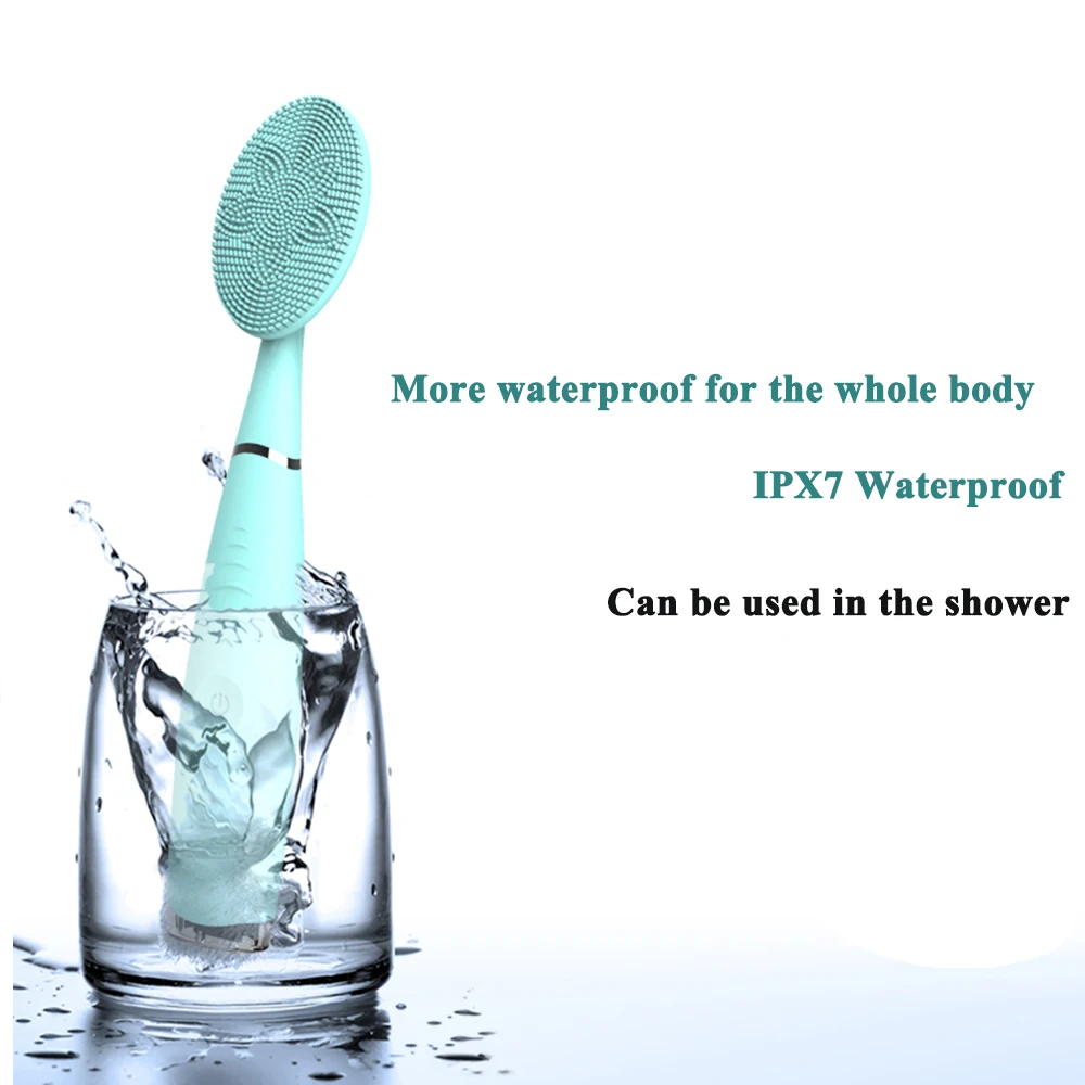 

New Electric Facial Cleansing Brush Skin Pore Anti Aging Wrinkle Silicone Brush For Removing Skin's Blackheads Cosmetic Foreoing