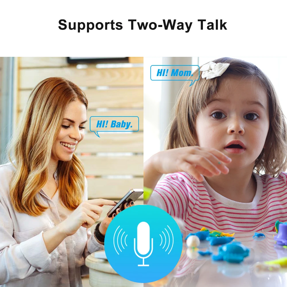 IP-камера для умного дома с Wi-Fi 360 P ночное видение обман датчик движения