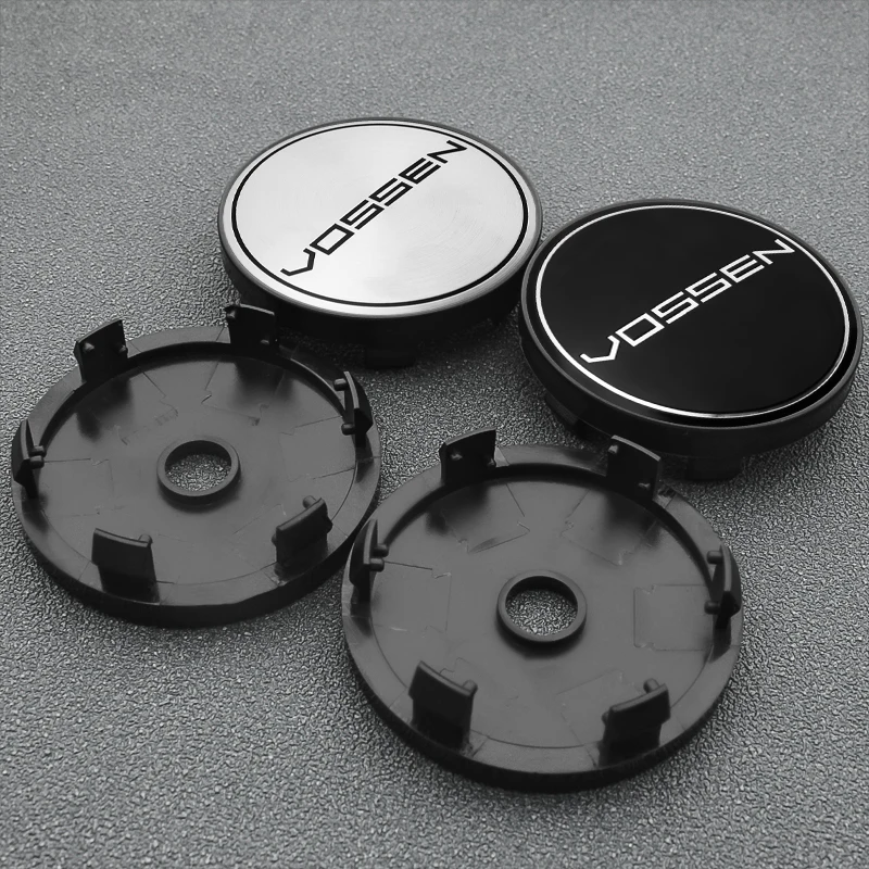 

4PCS 56/60MM Car Wheel Center Hub Caps Sticker Decal Dust-proof Covers For A4 R8 TT 13523a RS7 GT-R CTS-V RC-F 13533 Accessories