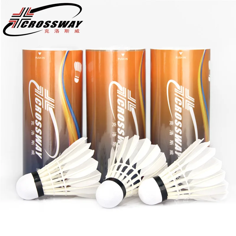 3 шт./компл. шарики для бадминтона натуральный тренировочный гусиный пух утиный