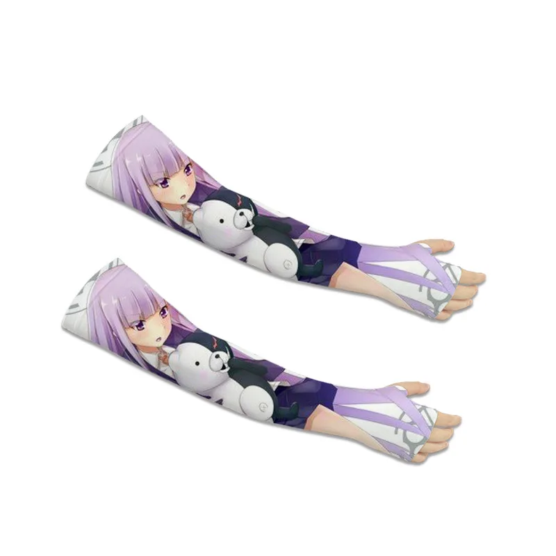 

Two-dimensional Animation Projectile on Breaking Black and White Bear Ice Sleeve Summer Outdoor Sun Protection Arm Guard Riding