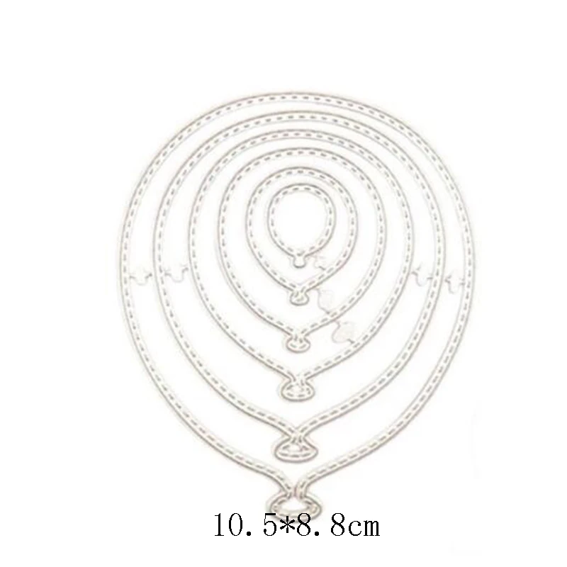

6PCS/Lot Balloons Metal Cutting Dies Stencil Template Die Cut Scrapbooking Embossing Dies Art Decoation Craft Knife Mold