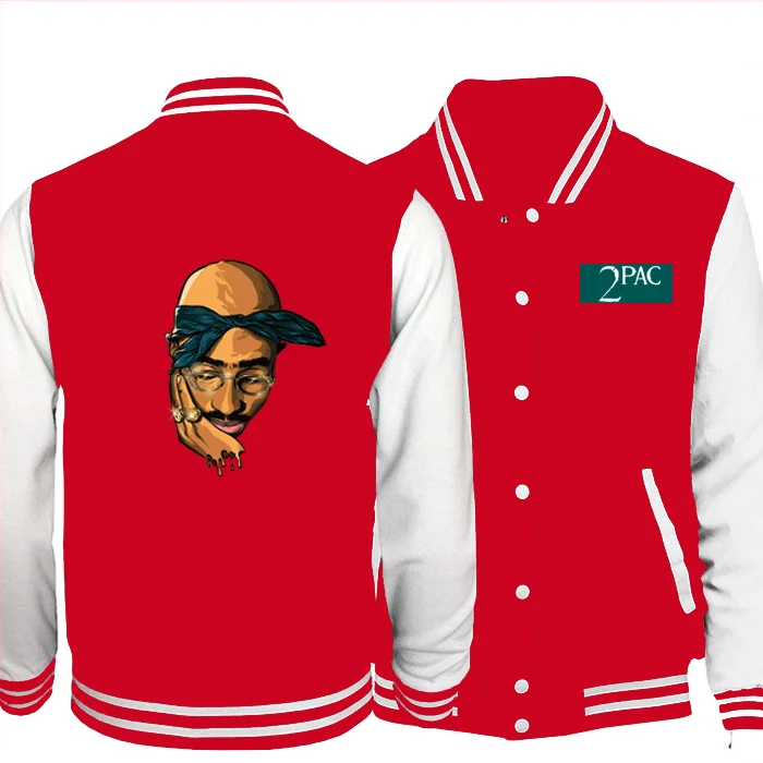 Модная мужская бейсбольная форма Tupac Shakur классная уличная одежда для мальчиков в