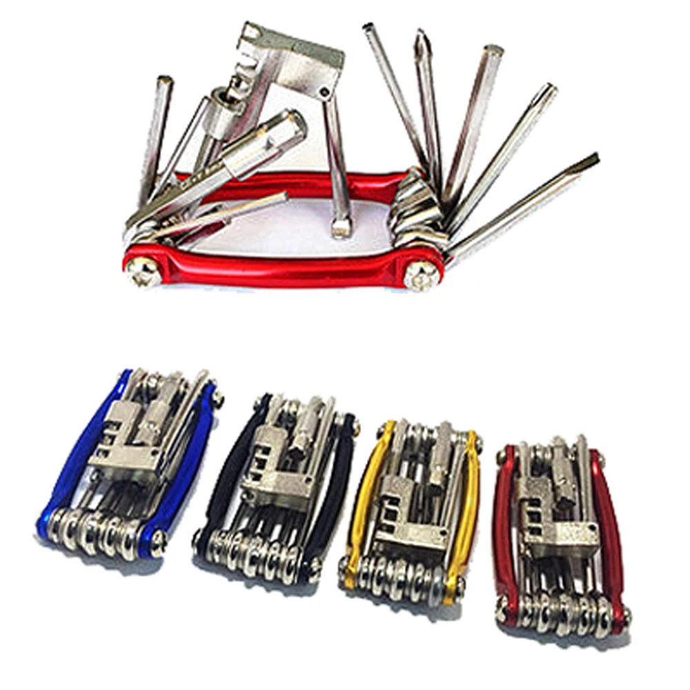 Набор инструментов для ремонта велосипедов 15 в 1 гаечный ключ цепь отвертки