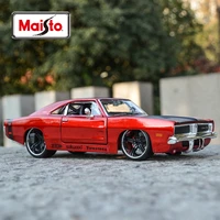 maisto 124 1969 dodge charger r t static die cast vehicles collectible model car toys