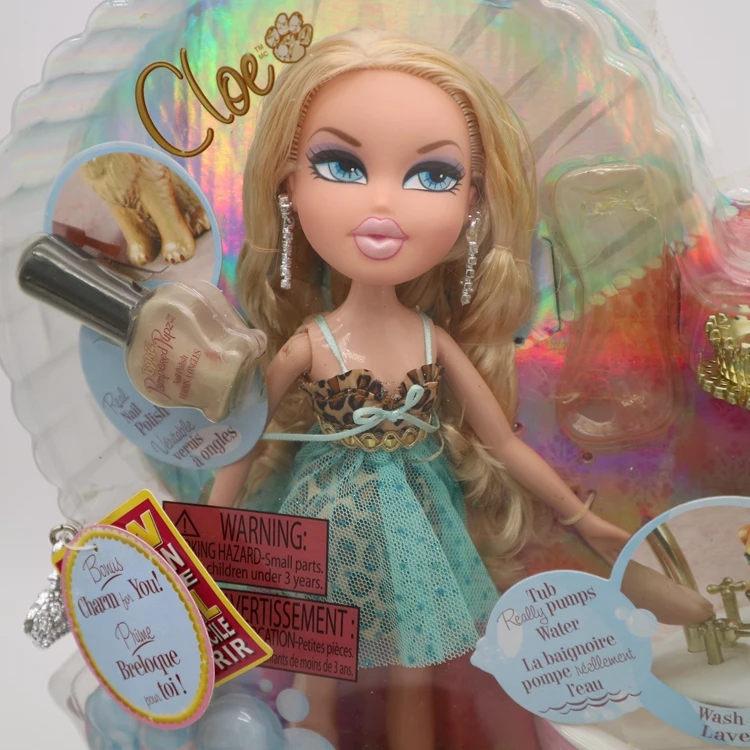 Коробочный Bratz Кукла щенок ПЭТ Купальный дом с сушеным лаком для ногтей и аксессуары для ванны лучший подарок для девочки