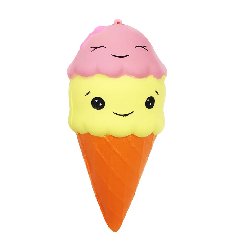 

Antistress Squishy Toys For Children Slow Rising Funny Gadgets Smile Ice Cream Kids Stress Relief Cute Squisy Keychain Squichy
