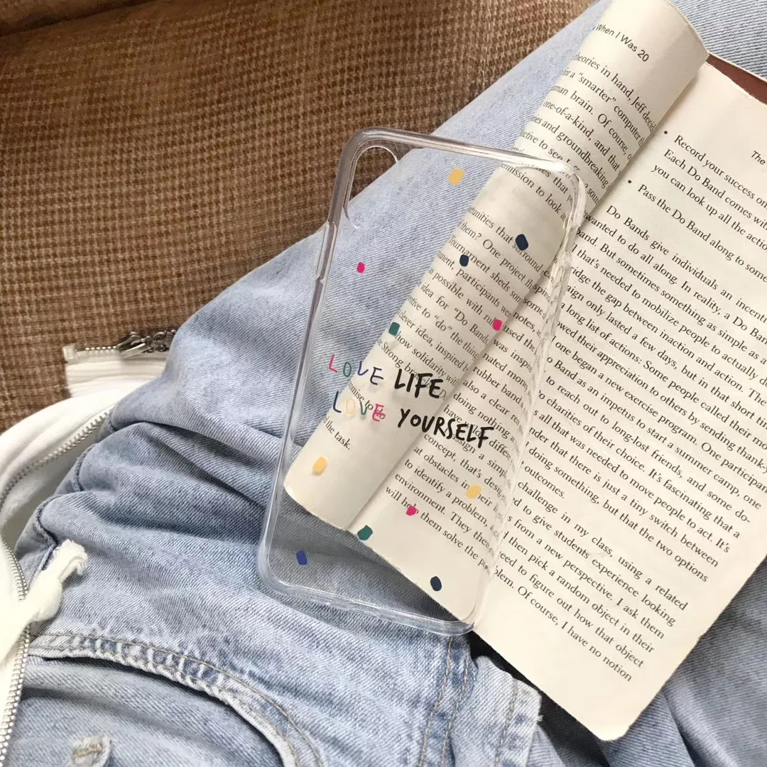 INS милый модный английский Радужный цветной волнистый чехол для телефона iPhone 11 pro