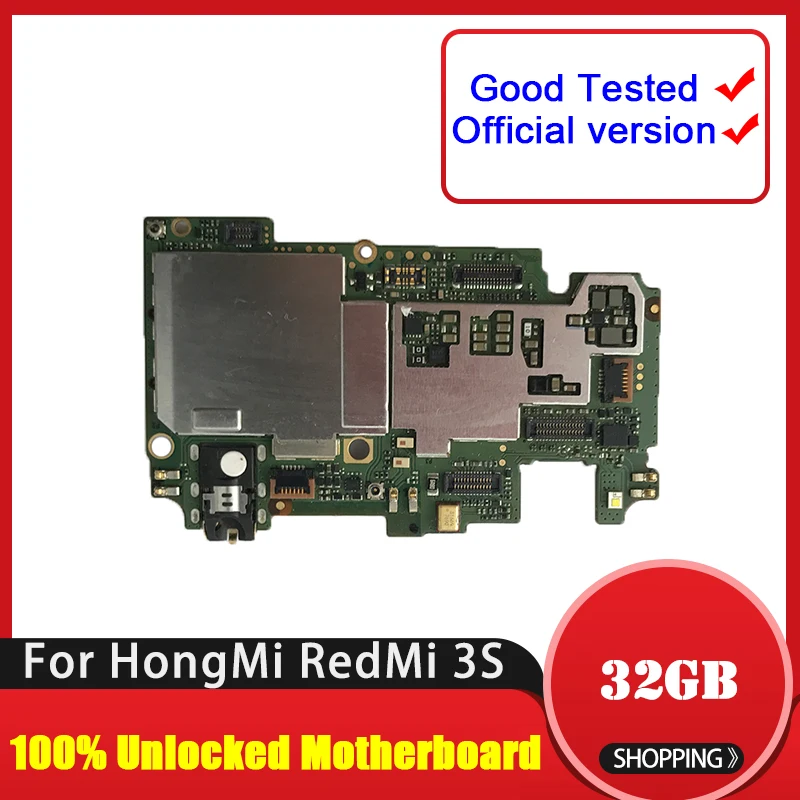 Заводская разблокированная материнская плата для RedMi 3S HongMi 16 ГБ 32 оригинальная